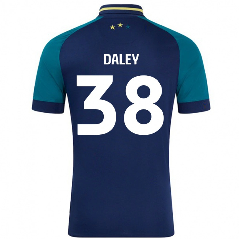 Danxen Dětské Luke Daley #38 Námořnická Tmavě Zelená Daleko Hráčské Dresy 2024/25 Dres