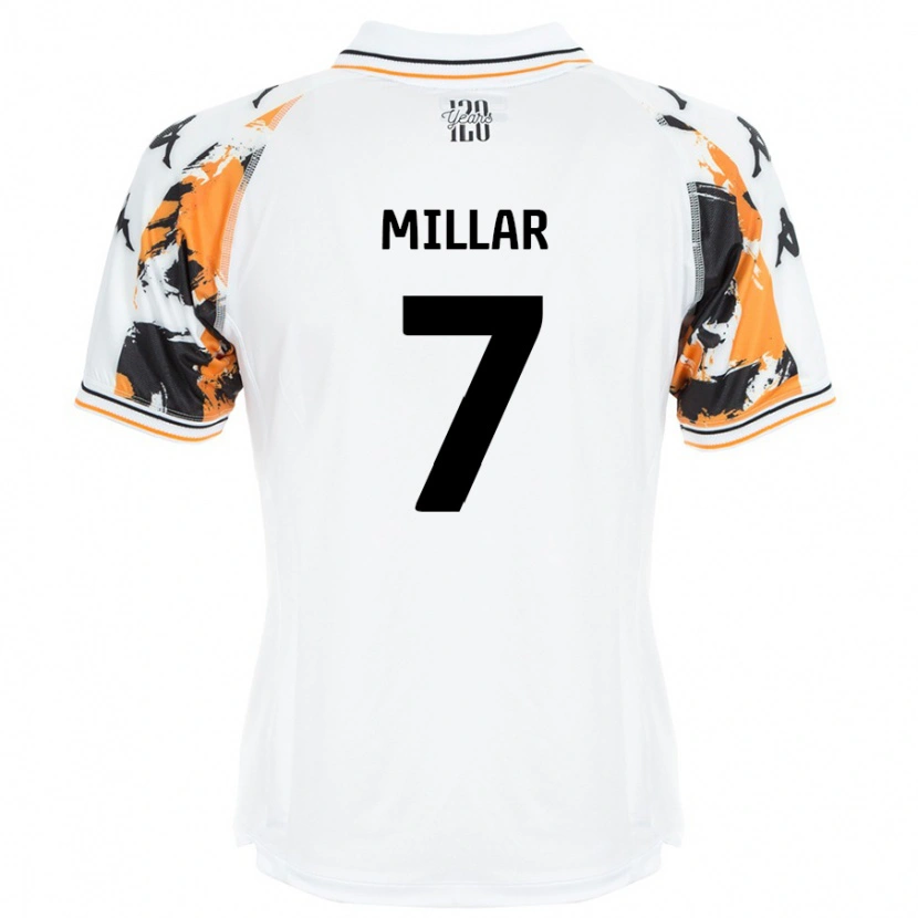 Danxen Dětské Liam Millar #7 Bílý Daleko Hráčské Dresy 2024/25 Dres