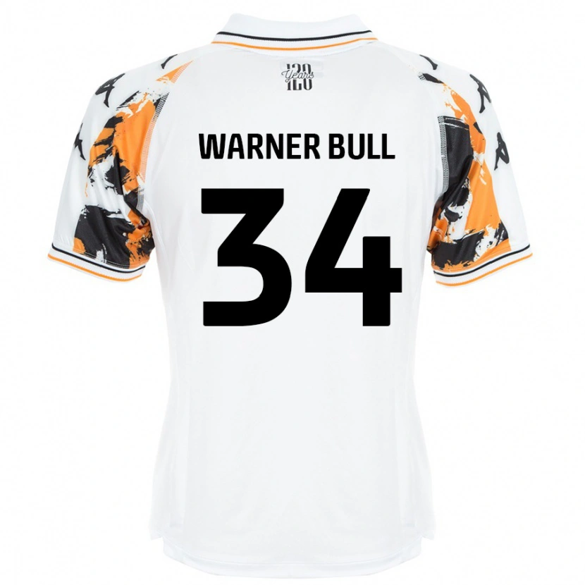 Danxen Dětské Lucy Warner-Bull #34 Bílý Daleko Hráčské Dresy 2024/25 Dres