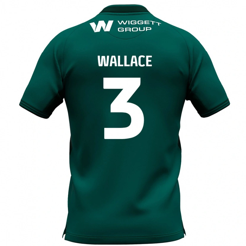 Danxen Dětské Murray Wallace #3 Zelený Daleko Hráčské Dresy 2024/25 Dres