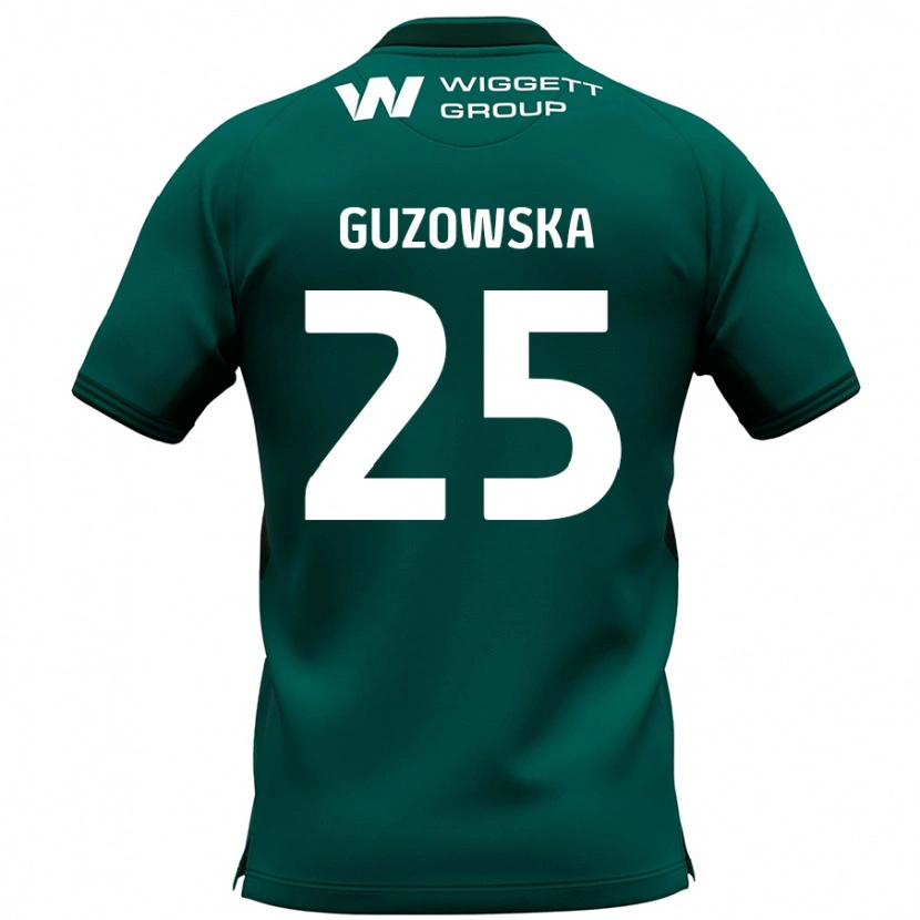 Danxen Dětské Sara Guzowska #25 Zelený Daleko Hráčské Dresy 2024/25 Dres