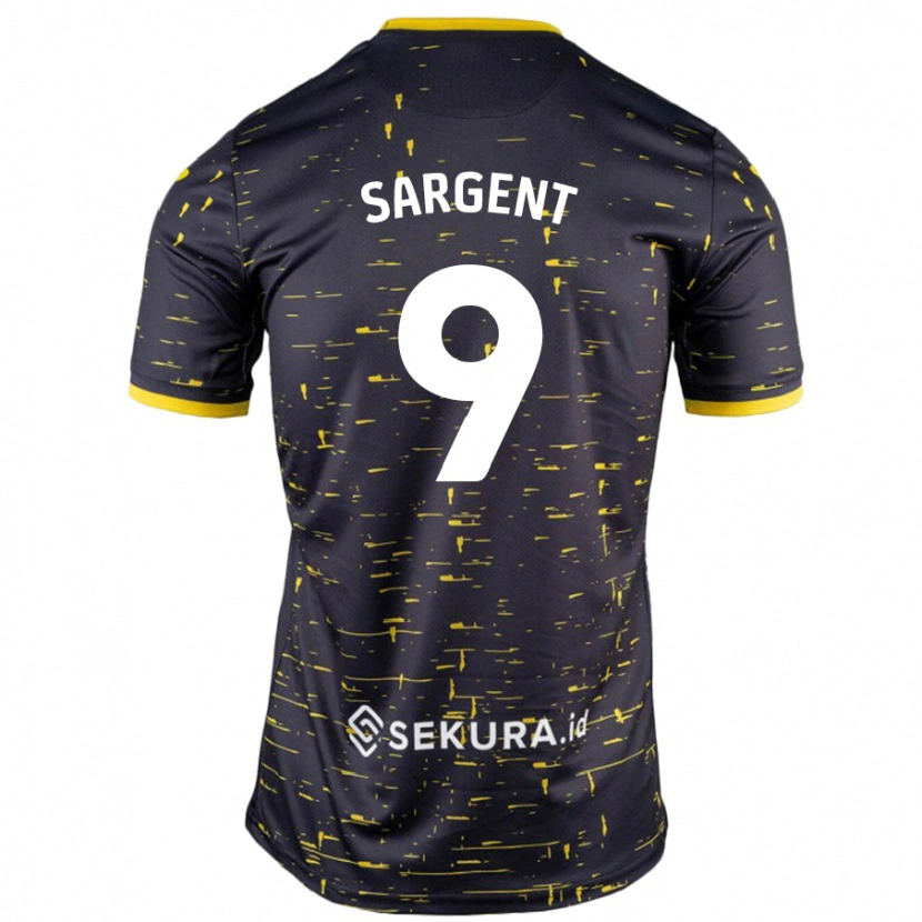 Danxen Dětské Josh Sargent #9 Černá Žlutá Daleko Hráčské Dresy 2024/25 Dres