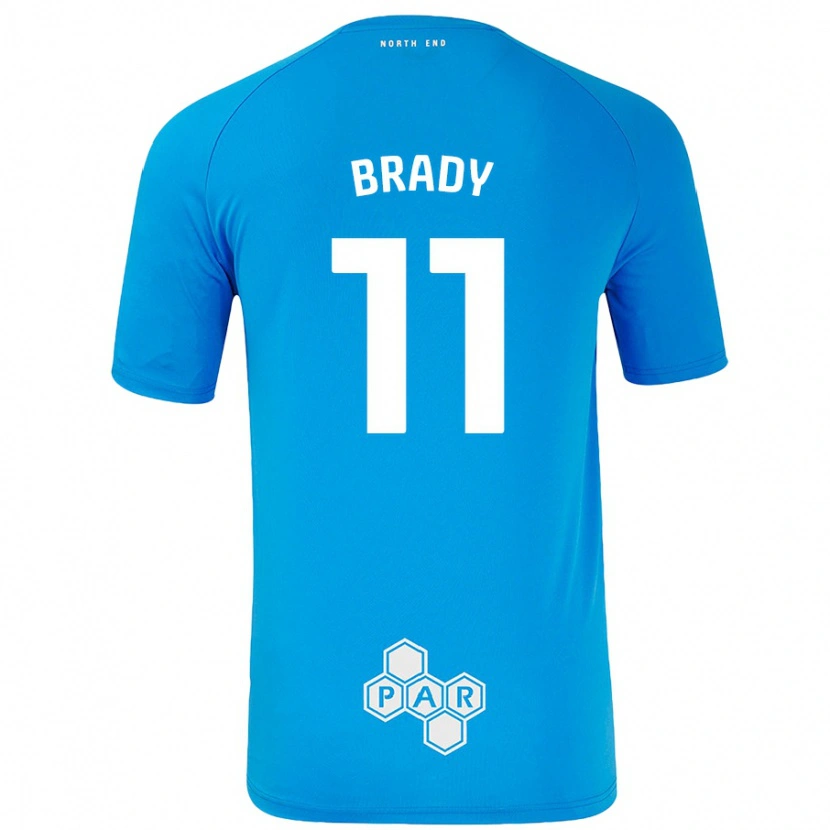 Danxen Dětské Robbie Brady #11 Nebesky Modrá Daleko Hráčské Dresy 2024/25 Dres