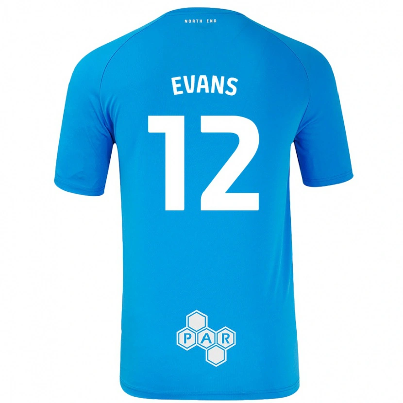 Danxen Dětské Ched Evans #12 Nebesky Modrá Daleko Hráčské Dresy 2024/25 Dres