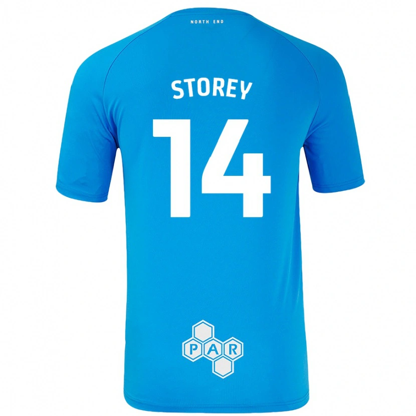 Danxen Dětské Jordan Storey #14 Nebesky Modrá Daleko Hráčské Dresy 2024/25 Dres