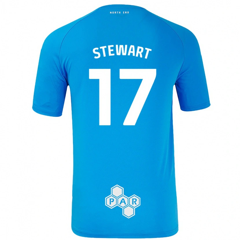 Danxen Dětské Layton Stewart #17 Nebesky Modrá Daleko Hráčské Dresy 2024/25 Dres