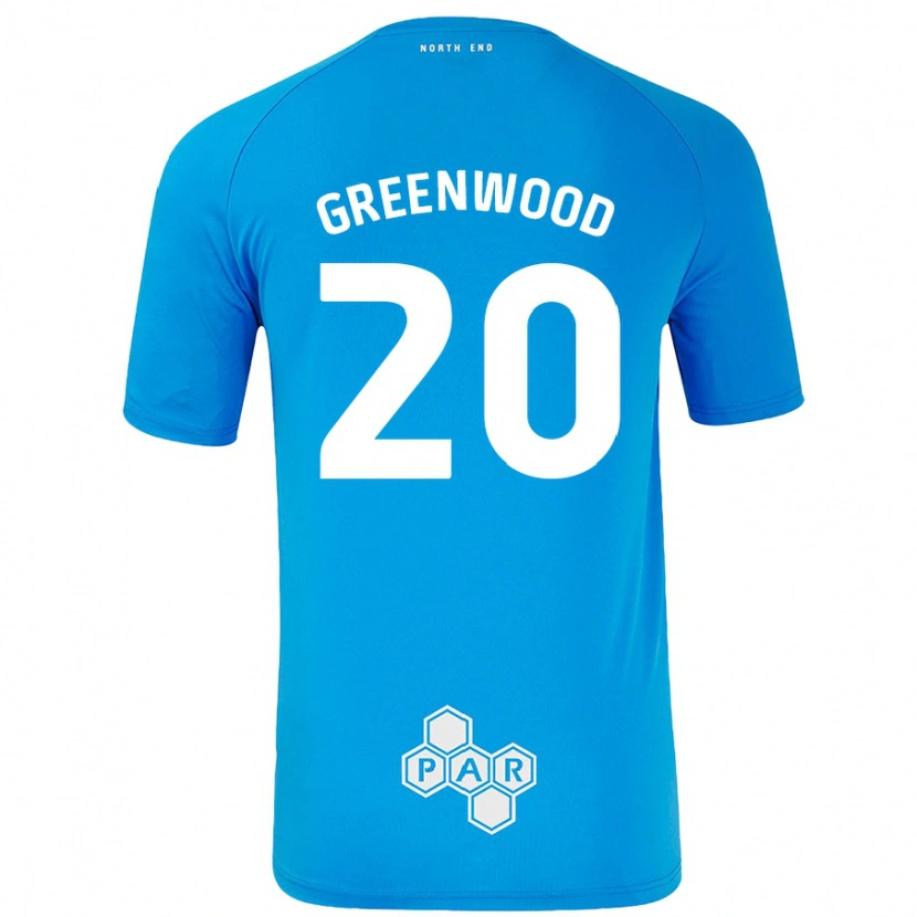 Danxen Dětské Sam Greenwood #20 Nebesky Modrá Daleko Hráčské Dresy 2024/25 Dres