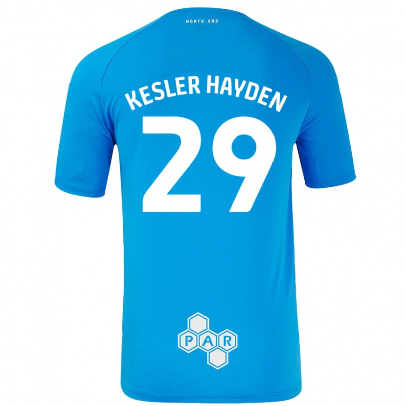 Danxen Dětské Kaine Kesler-Hayden #29 Nebesky Modrá Daleko Hráčské Dresy 2024/25 Dres