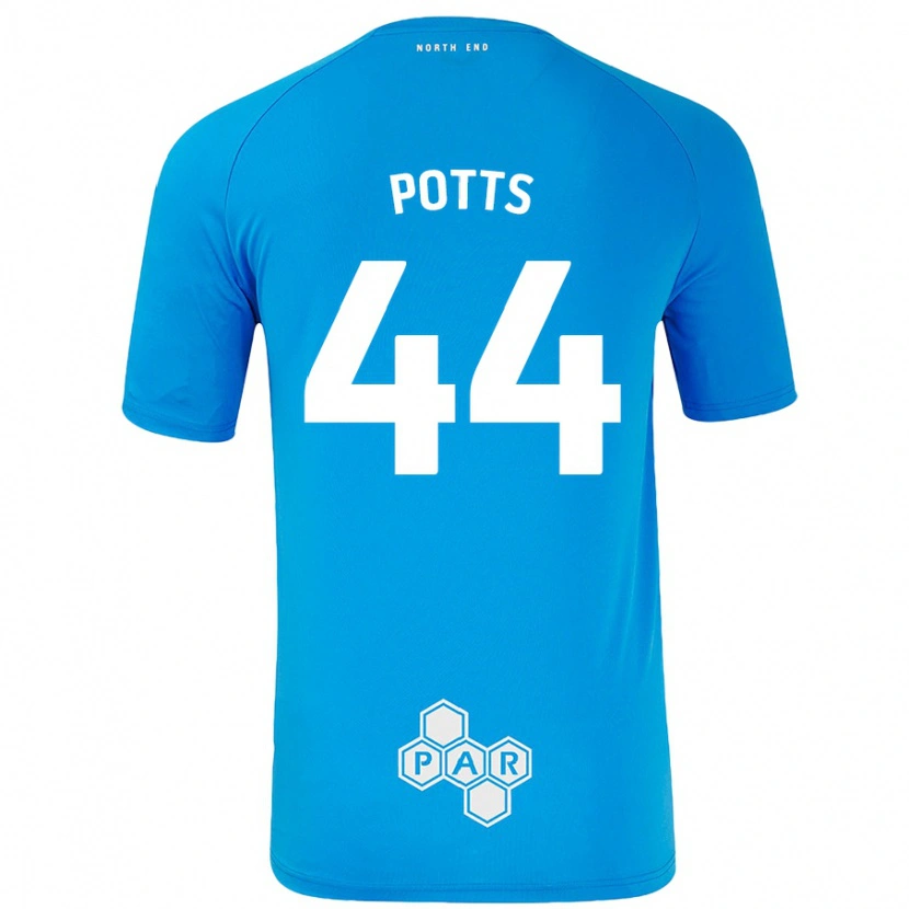 Danxen Dětské Brad Potts #44 Nebesky Modrá Daleko Hráčské Dresy 2024/25 Dres