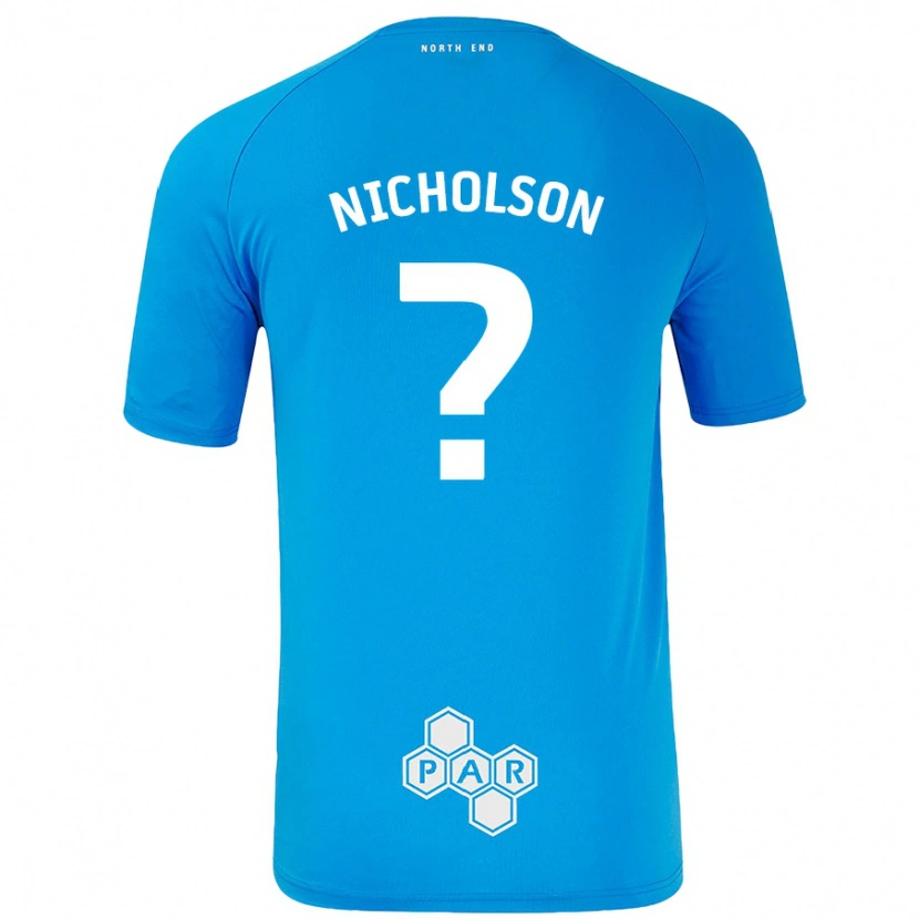 Danxen Dětské Joseph Nicholson #0 Nebesky Modrá Daleko Hráčské Dresy 2024/25 Dres