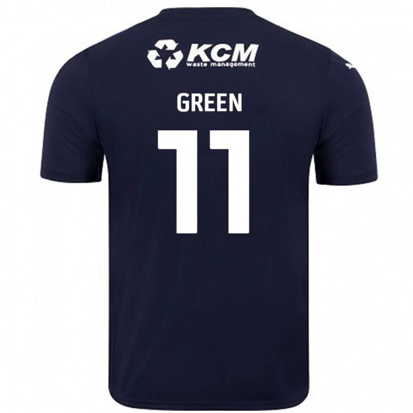 Danxen Dětské Andre Green #11 Námořnická Modrá Daleko Hráčské Dresy 2024/25 Dres