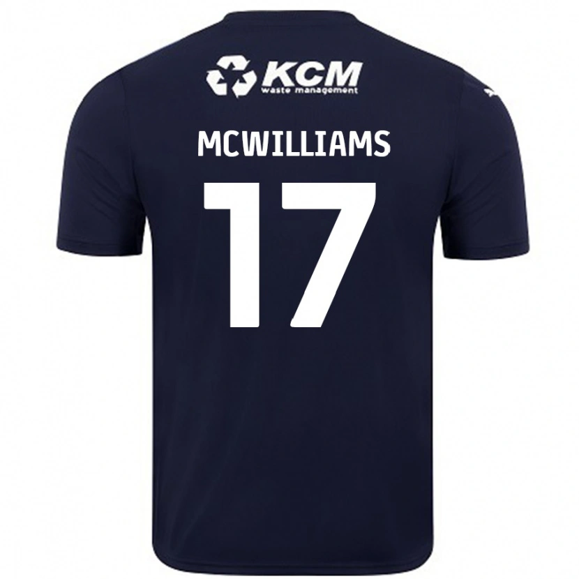 Danxen Dětské Shaun Mcwilliams #17 Námořnická Modrá Daleko Hráčské Dresy 2024/25 Dres