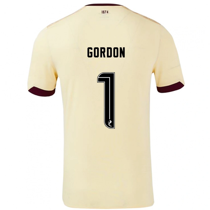 Danxen Dětské Craig Gordon #1 Burgundsko Krémová Daleko Hráčské Dresy 2024/25 Dres