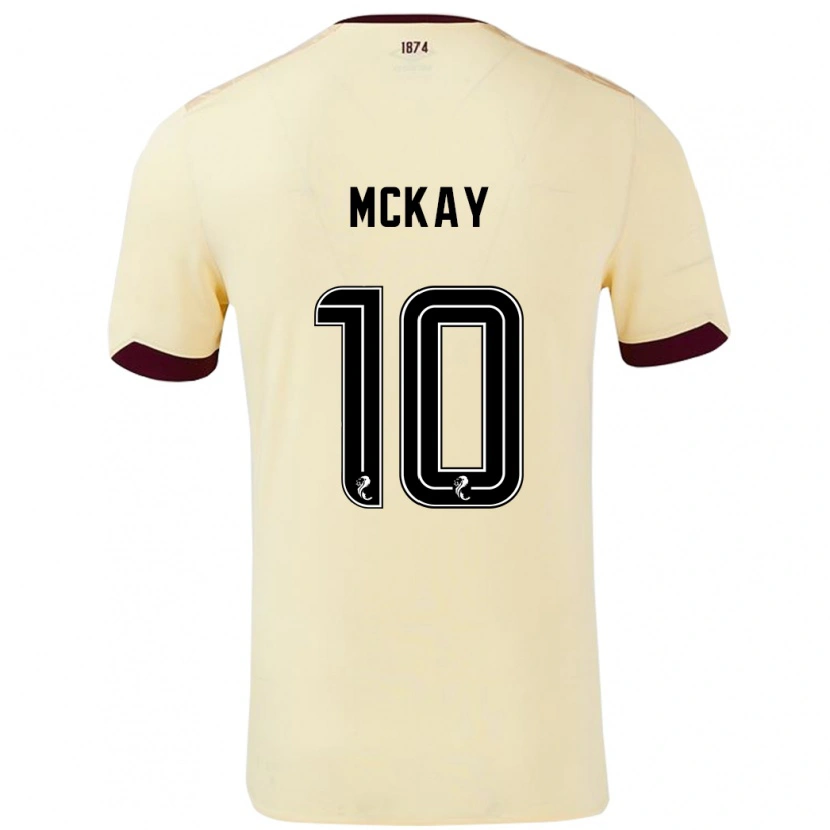 Danxen Dětské Barrie Mckay #10 Burgundsko Krémová Daleko Hráčské Dresy 2024/25 Dres