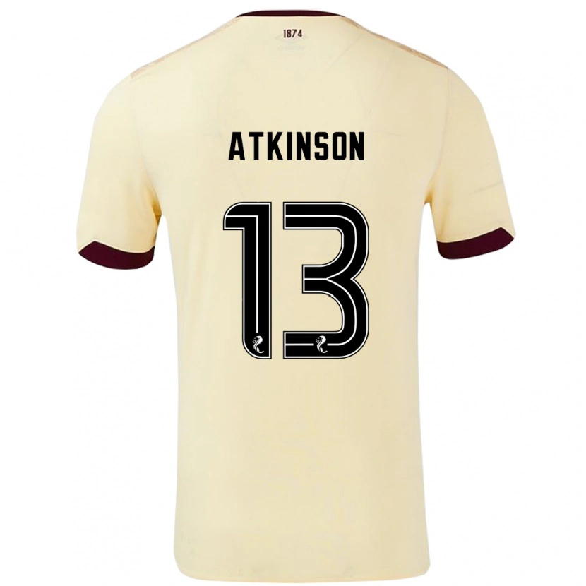 Danxen Dětské Nathaniel Atkinson #13 Burgundsko Krémová Daleko Hráčské Dresy 2024/25 Dres