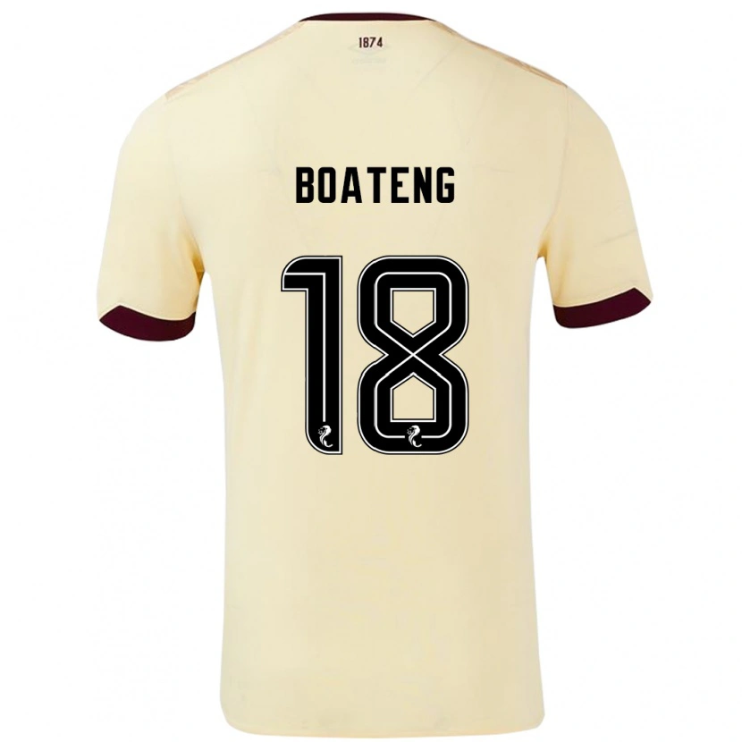 Danxen Dětské Malachi Boateng #18 Burgundsko Krémová Daleko Hráčské Dresy 2024/25 Dres