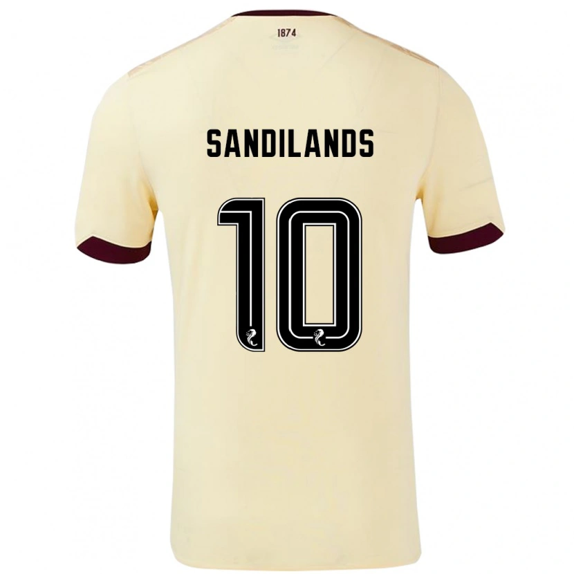 Danxen Dětské Callum Sandilands #10 Burgundsko Krémová Daleko Hráčské Dresy 2024/25 Dres