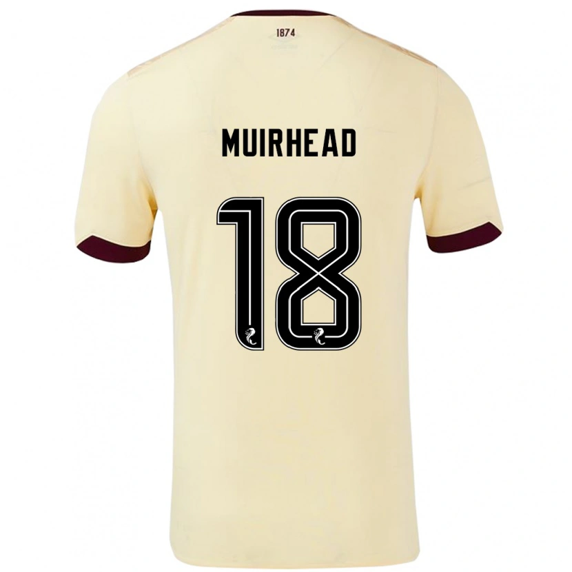 Danxen Dětské Owen Muirhead #18 Burgundsko Krémová Daleko Hráčské Dresy 2024/25 Dres