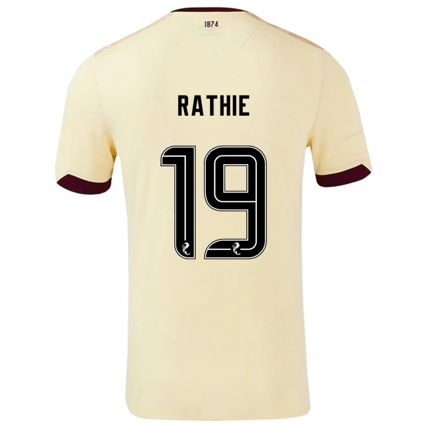 Danxen Dětské Luke Rathie #19 Burgundsko Krémová Daleko Hráčské Dresy 2024/25 Dres