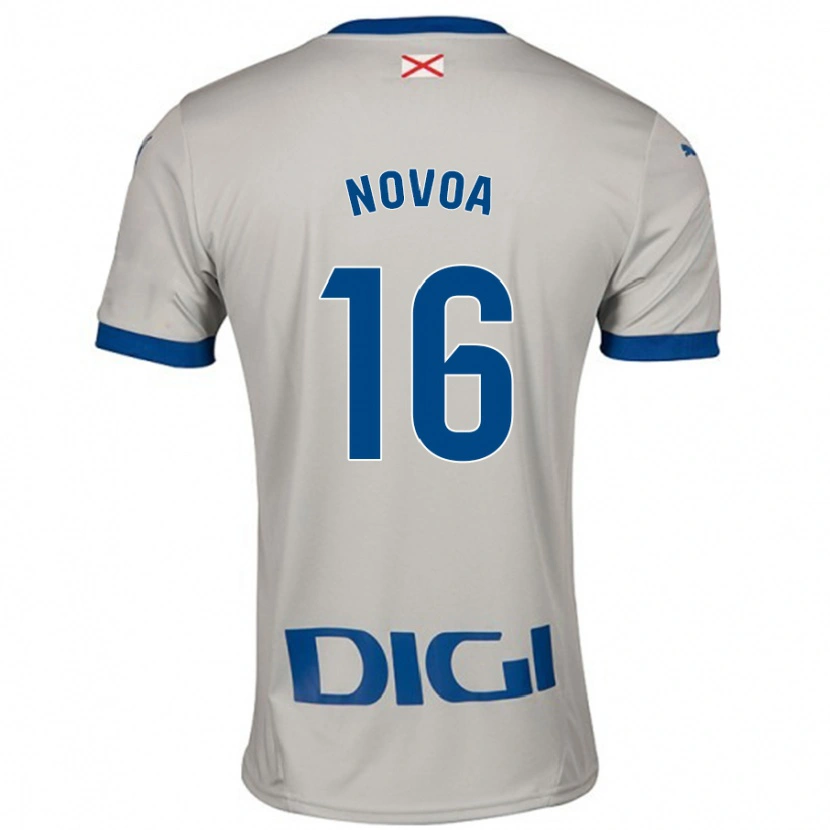 Danxen Dětské Hugo Novoa #16 Světle Šedá Daleko Hráčské Dresy 2024/25 Dres