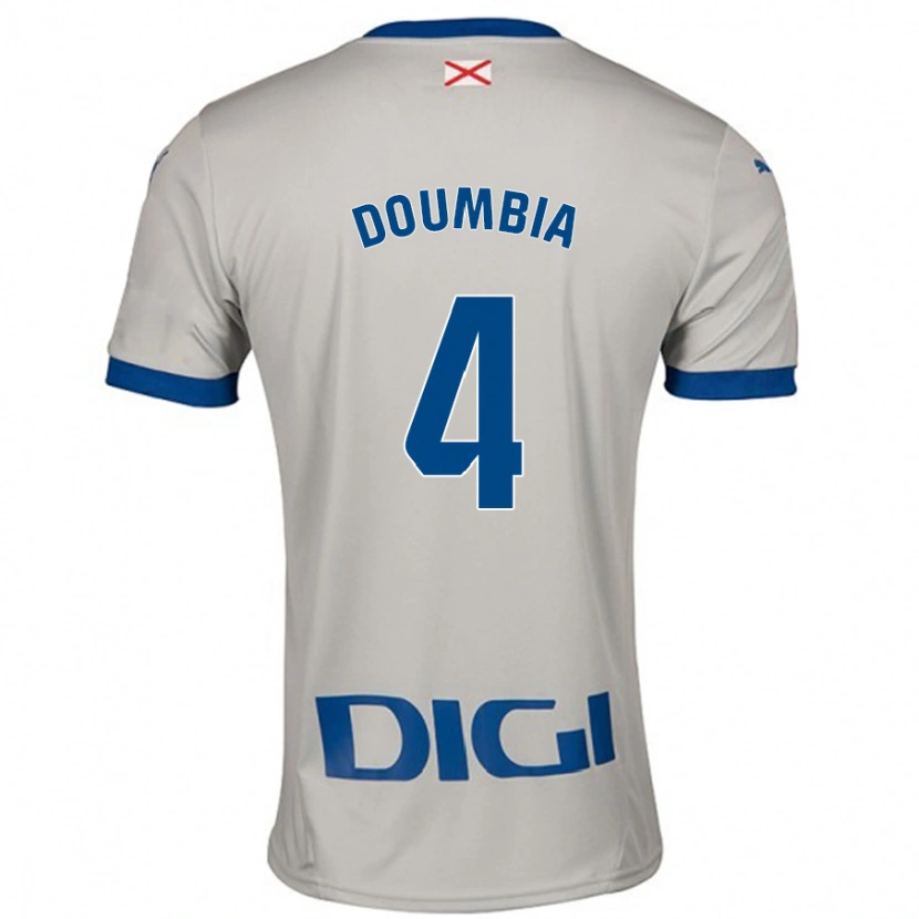 Danxen Dětské Daouda Doumbia #4 Světle Šedá Daleko Hráčské Dresy 2024/25 Dres