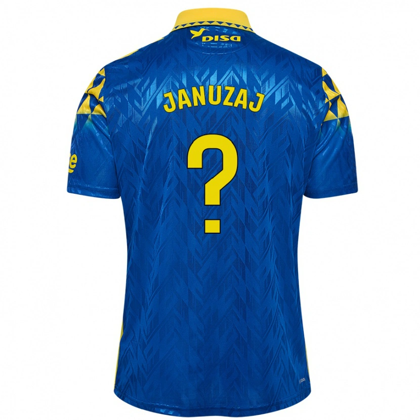 Danxen Dětské Adnan Januzaj #0 Modrá Žlutá Daleko Hráčské Dresy 2024/25 Dres