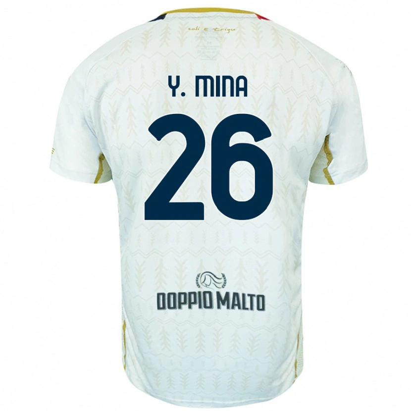 Danxen Dětské Yerry Mina #26 Bílý Daleko Hráčské Dresy 2024/25 Dres