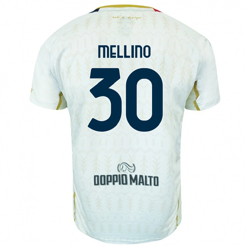 Danxen Dětské Carlo Mellino #30 Bílý Daleko Hráčské Dresy 2024/25 Dres