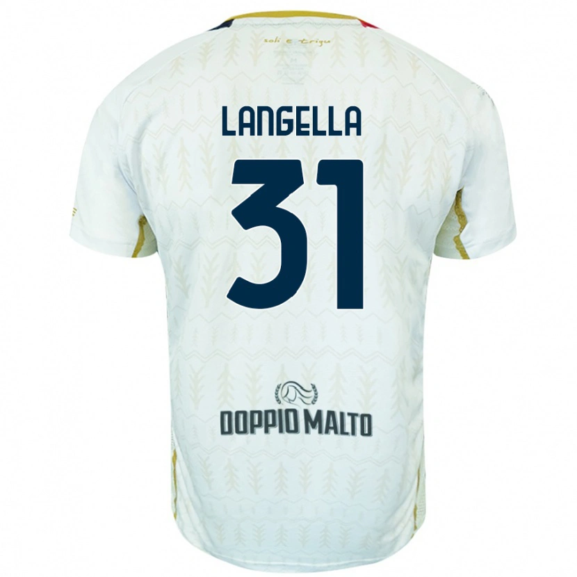 Danxen Dětské Matteo Langella #31 Bílý Daleko Hráčské Dresy 2024/25 Dres