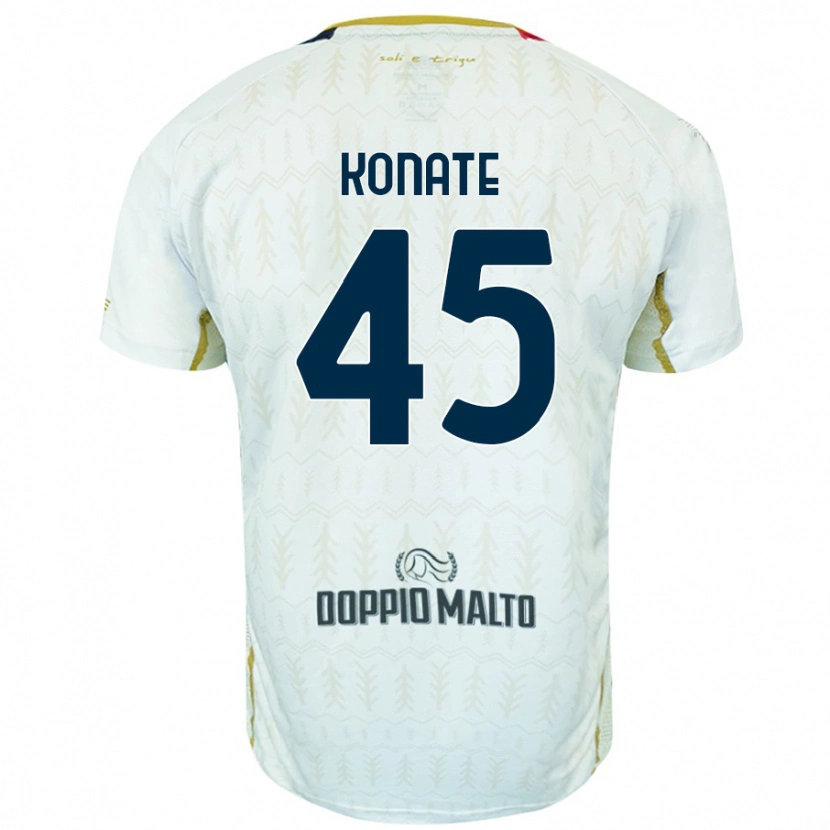 Danxen Dětské Ismael Konate #45 Bílý Daleko Hráčské Dresy 2024/25 Dres