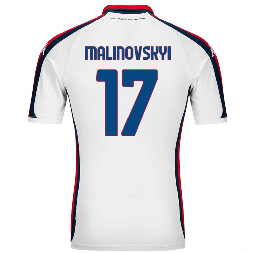 Danxen Dětské Ruslan Malinovskyi #17 Bílý Daleko Hráčské Dresy 2024/25 Dres