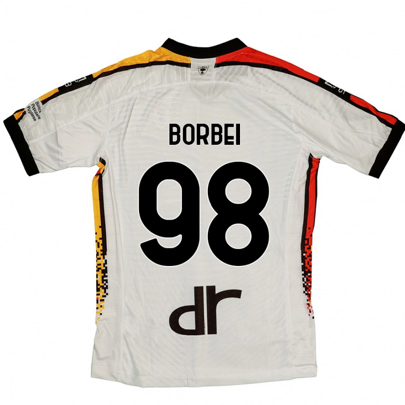 Danxen Dětské Alexandru Borbei #98 Bílá Černá Daleko Hráčské Dresy 2024/25 Dres