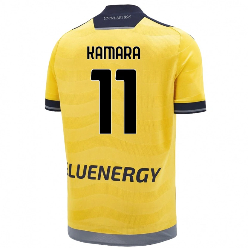 Danxen Dětské Hassane Kamara #11 Zlatý Daleko Hráčské Dresy 2024/25 Dres