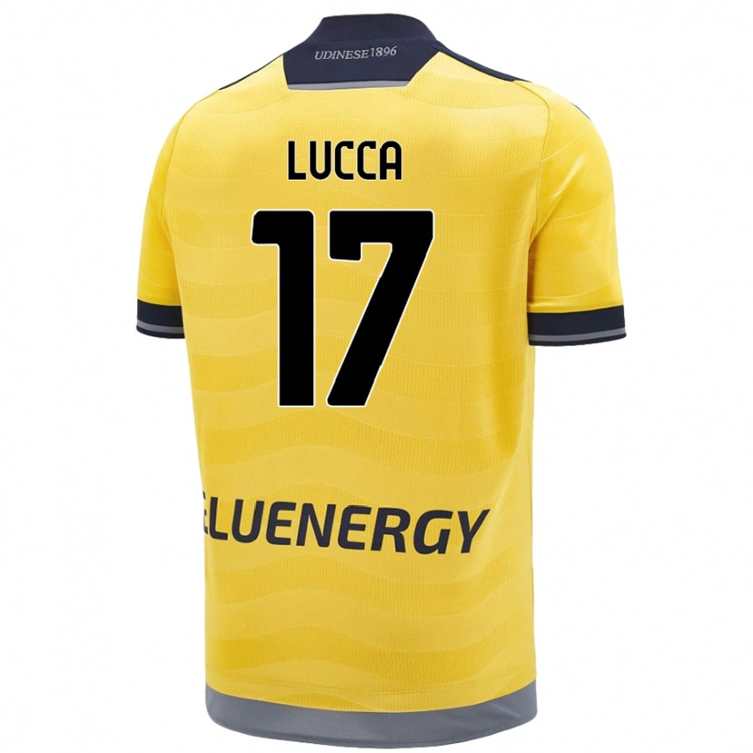 Danxen Dětské Lorenzo Lucca #17 Zlatý Daleko Hráčské Dresy 2024/25 Dres