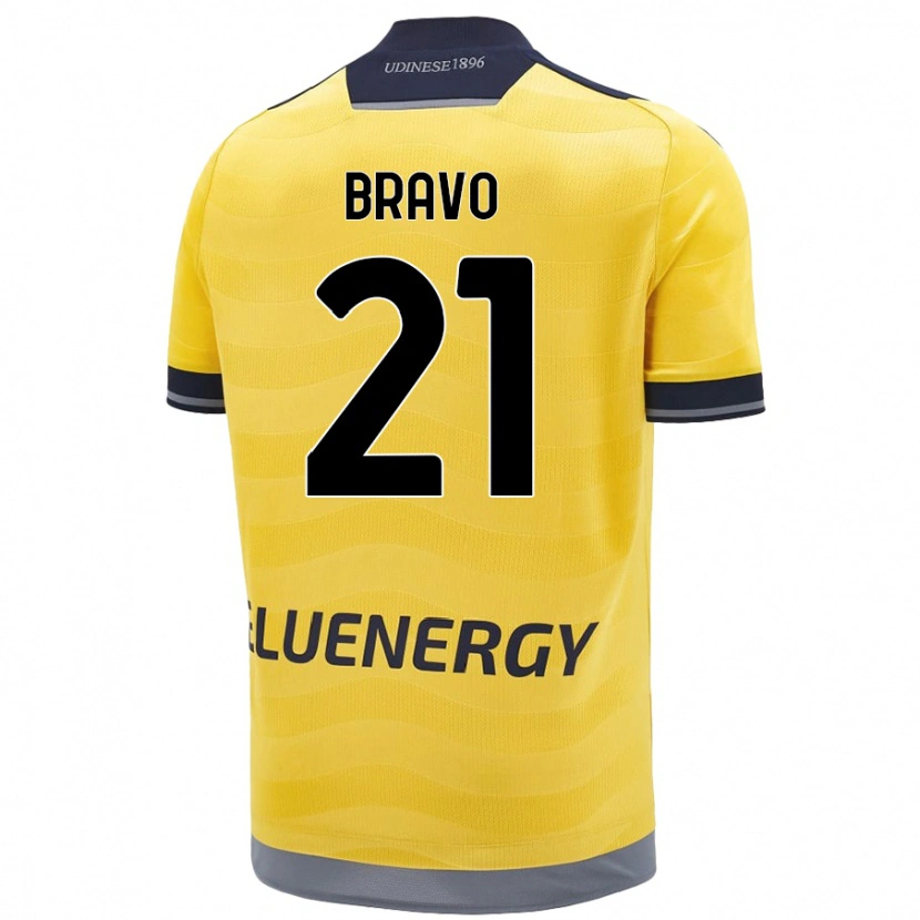 Danxen Dětské Iker Bravo #21 Zlatý Daleko Hráčské Dresy 2024/25 Dres