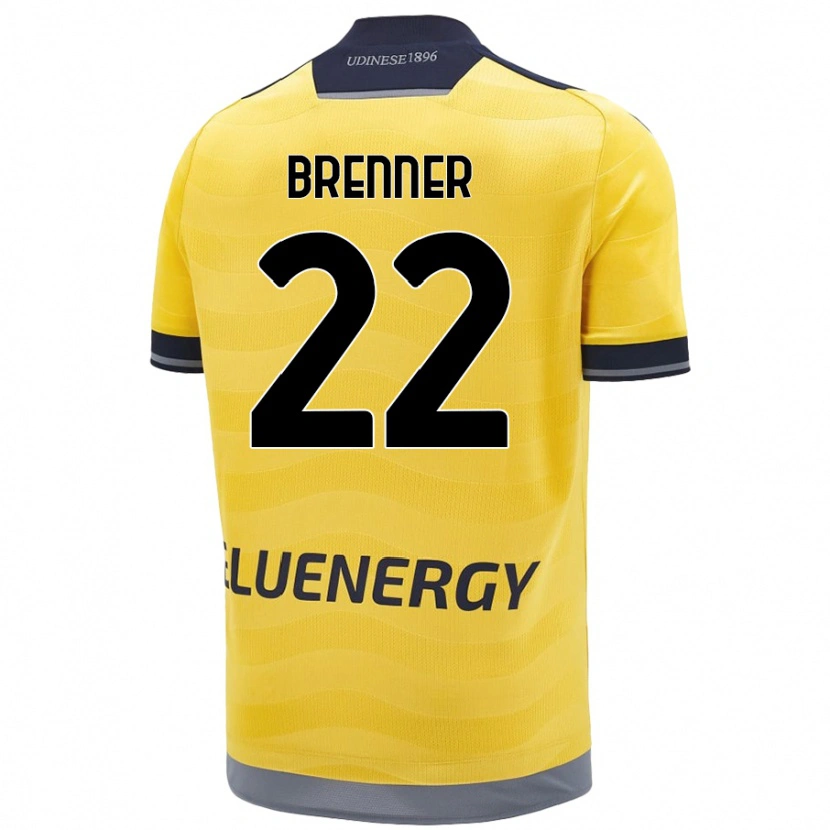 Danxen Dětské Brenner #22 Zlatý Daleko Hráčské Dresy 2024/25 Dres