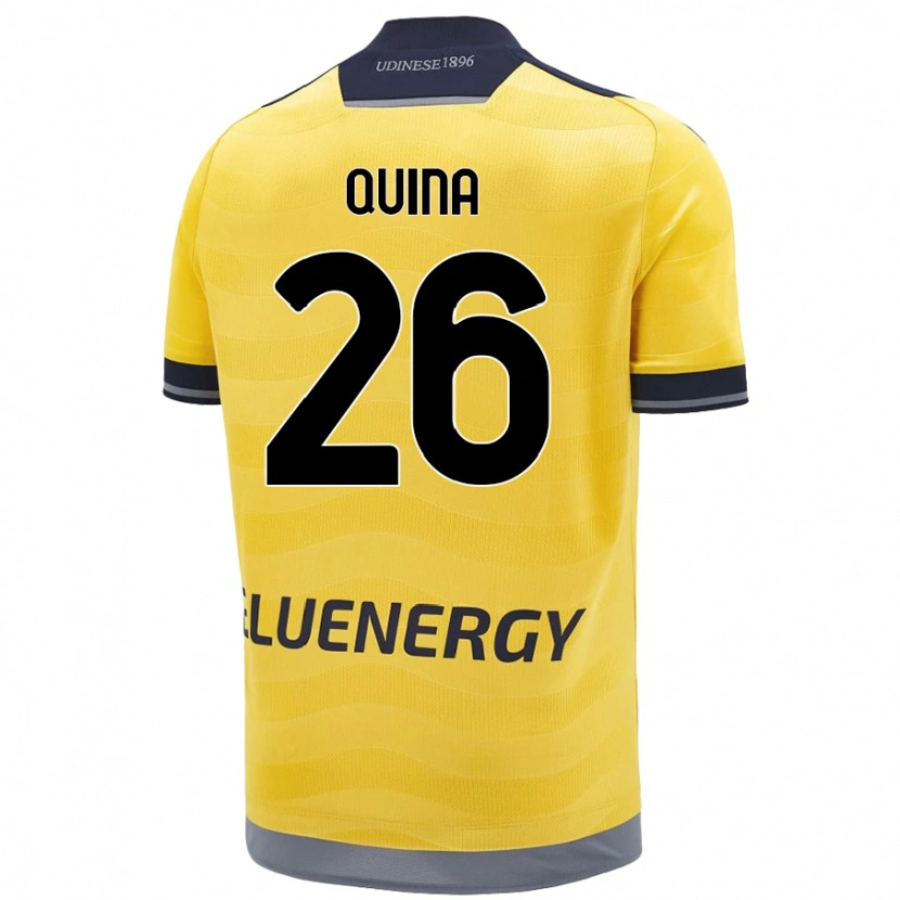 Danxen Dětské Domingos Quina #26 Zlatý Daleko Hráčské Dresy 2024/25 Dres