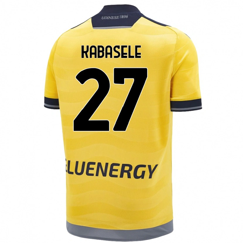 Danxen Dětské Christian Kabasele #27 Zlatý Daleko Hráčské Dresy 2024/25 Dres