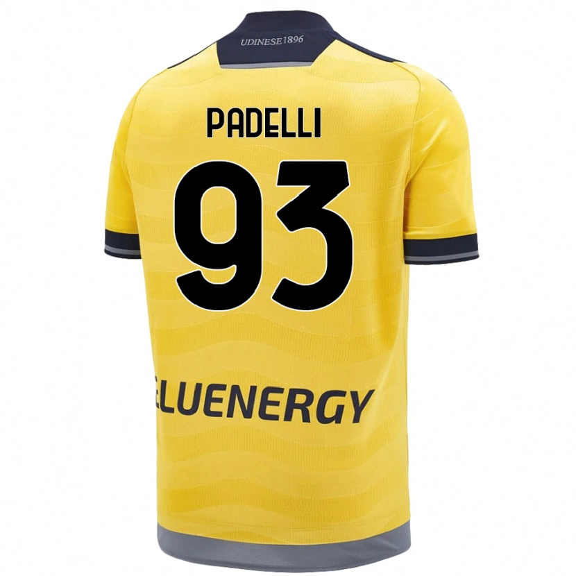 Danxen Dětské Daniele Padelli #93 Zlatý Daleko Hráčské Dresy 2024/25 Dres