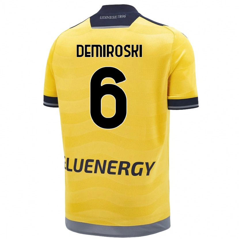 Danxen Dětské Shenol Demiroski #6 Zlatý Daleko Hráčské Dresy 2024/25 Dres