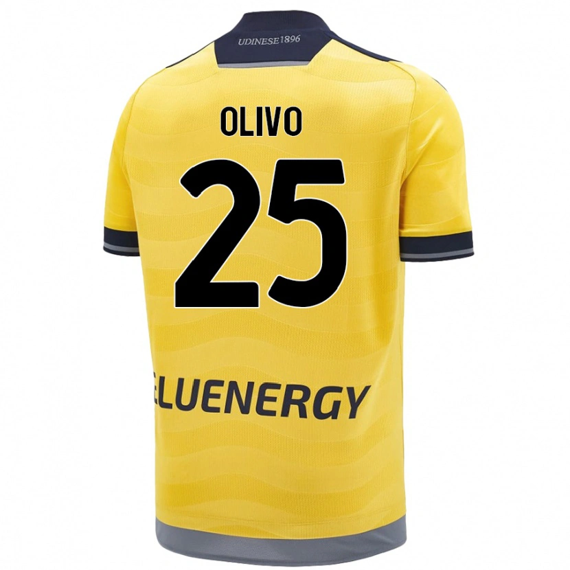 Danxen Dětské Gioele Olivo #25 Zlatý Daleko Hráčské Dresy 2024/25 Dres