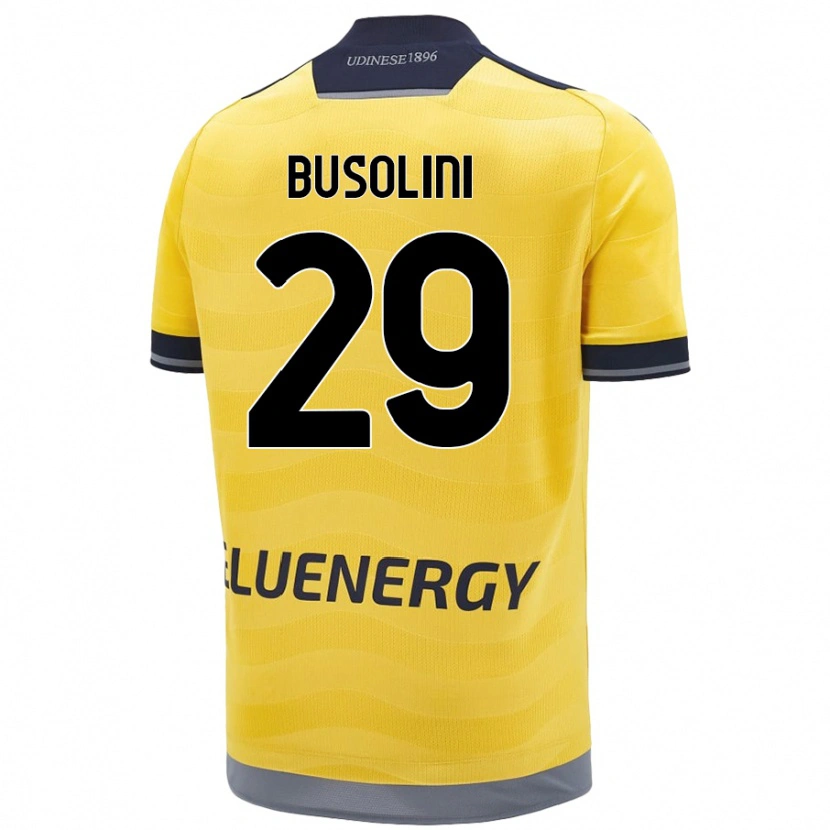 Danxen Dětské Alessandro Busolini #29 Zlatý Daleko Hráčské Dresy 2024/25 Dres