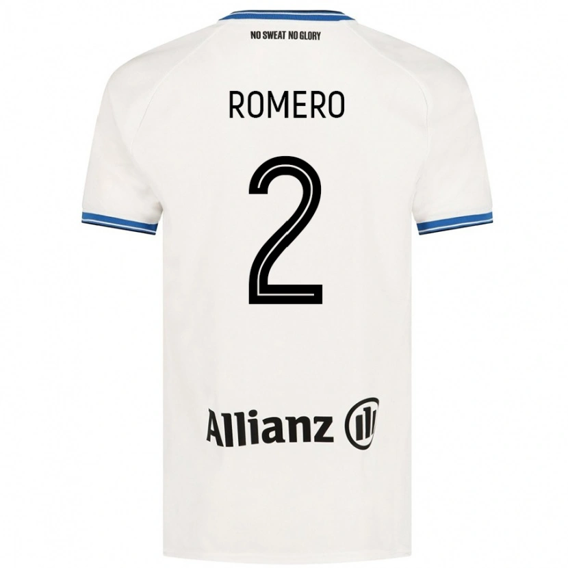 Danxen Dětské Zaid Romero #2 Bílý Daleko Hráčské Dresy 2024/25 Dres