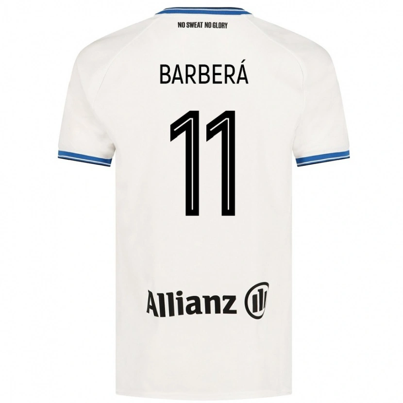 Danxen Dětské Víctor Barberá #11 Bílý Daleko Hráčské Dresy 2024/25 Dres