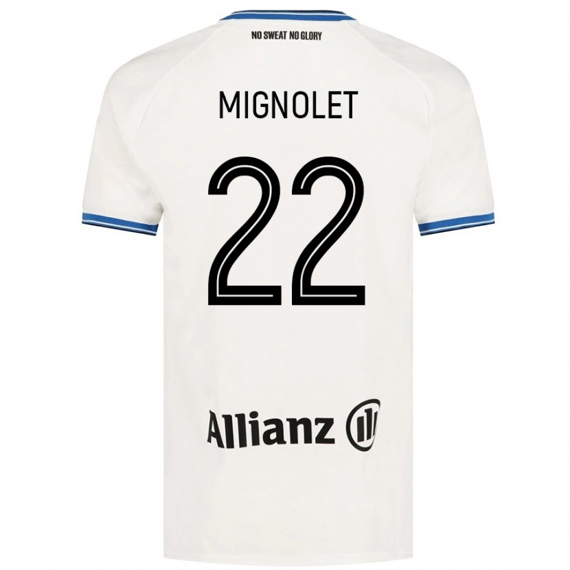 Danxen Dětské Simon Mignolet #22 Bílý Daleko Hráčské Dresy 2024/25 Dres