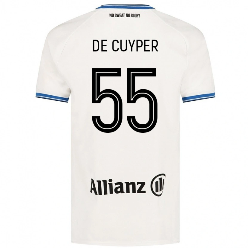 Danxen Dětské Maxim De Cuyper #55 Bílý Daleko Hráčské Dresy 2024/25 Dres