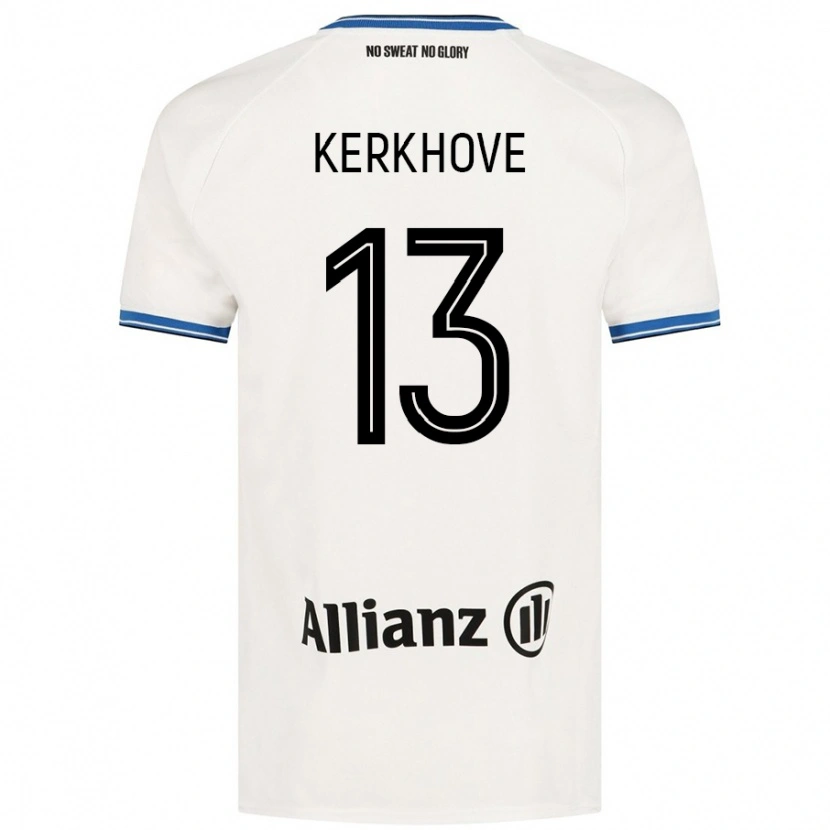 Danxen Dětské Angel Kerkhove #13 Bílý Daleko Hráčské Dresy 2024/25 Dres