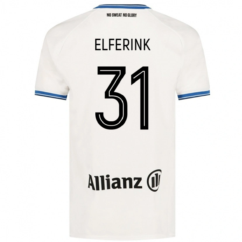 Danxen Dětské Marie Elferink #31 Bílý Daleko Hráčské Dresy 2024/25 Dres