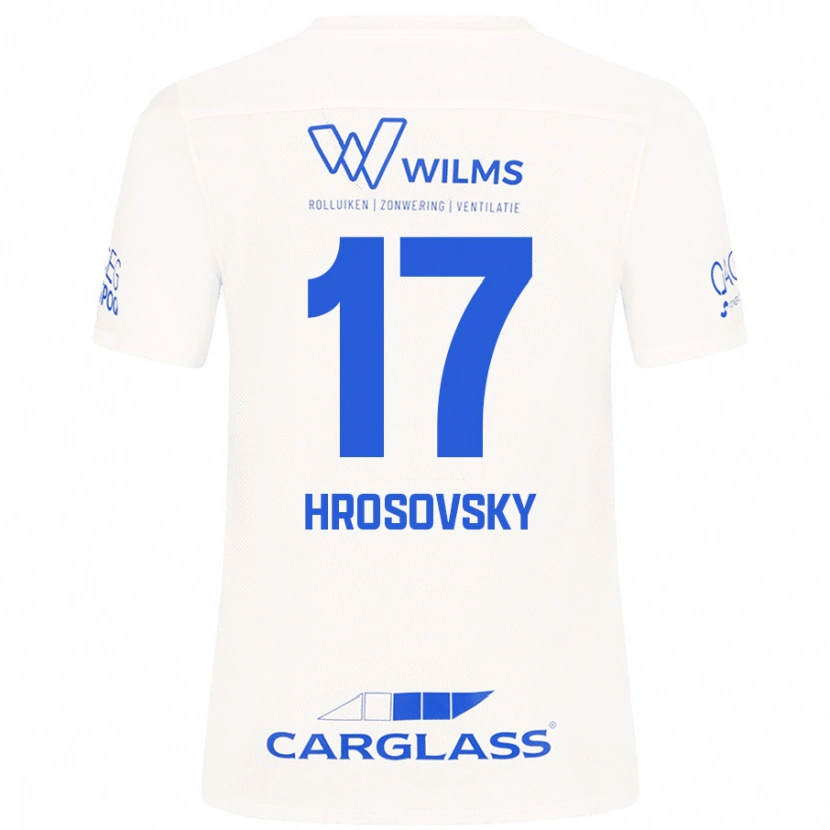 Danxen Dětské Patrik Hrosovsky #17 Bílý Daleko Hráčské Dresy 2024/25 Dres