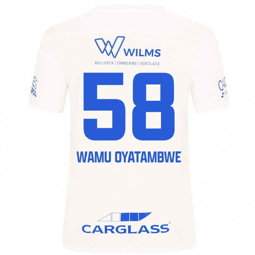 Danxen Dětské Matthias Wamu Oyatambwe #58 Bílý Daleko Hráčské Dresy 2024/25 Dres